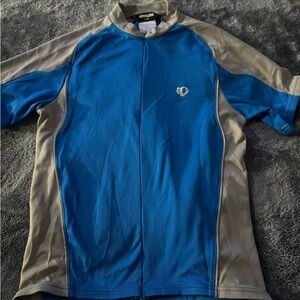 Pearl Izumi Gray and Blue Performance Jersey
